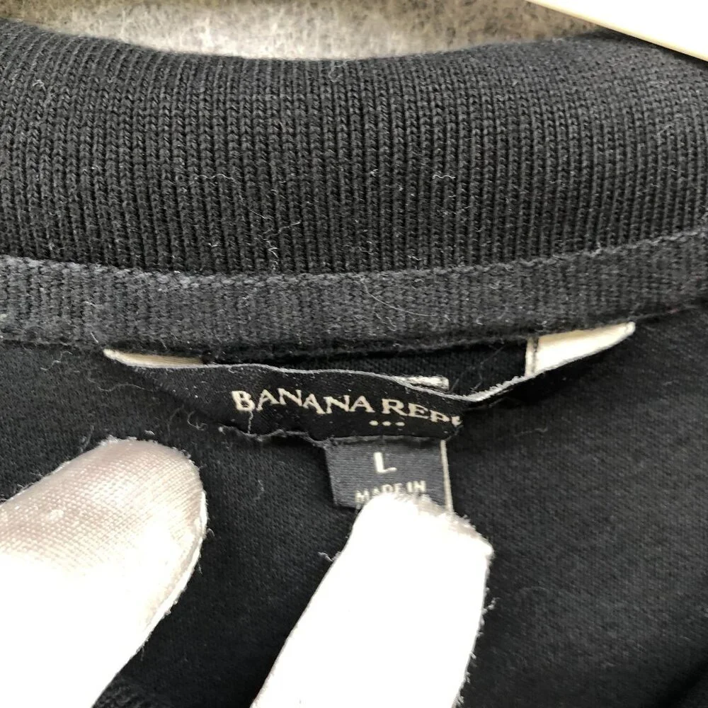 Banana Republic Polo Shirt Mens L‎ Luxe Touch Performance Short Sleeve